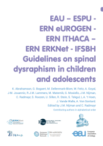 New peadiatric urological guidelines for children and adolescents with Spina Bifida