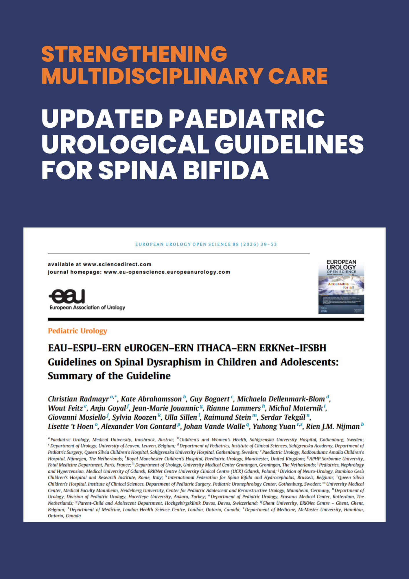 publication – paediatric urological